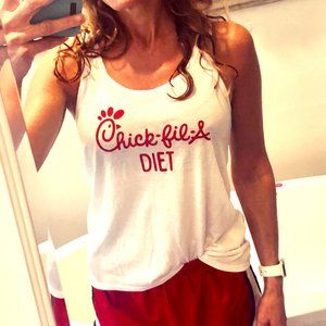 Chick Fil A Diet Bella Canvas Racerback tank